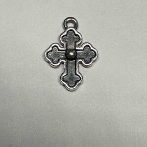 James Avery Sterling Silver Retired Budded Cross Charm